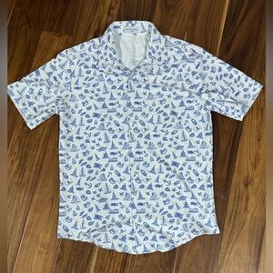 Nautical Print Men's Casual Shirt
